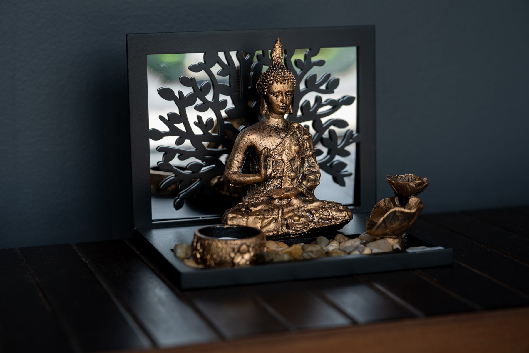 Buddha statue in the lobby