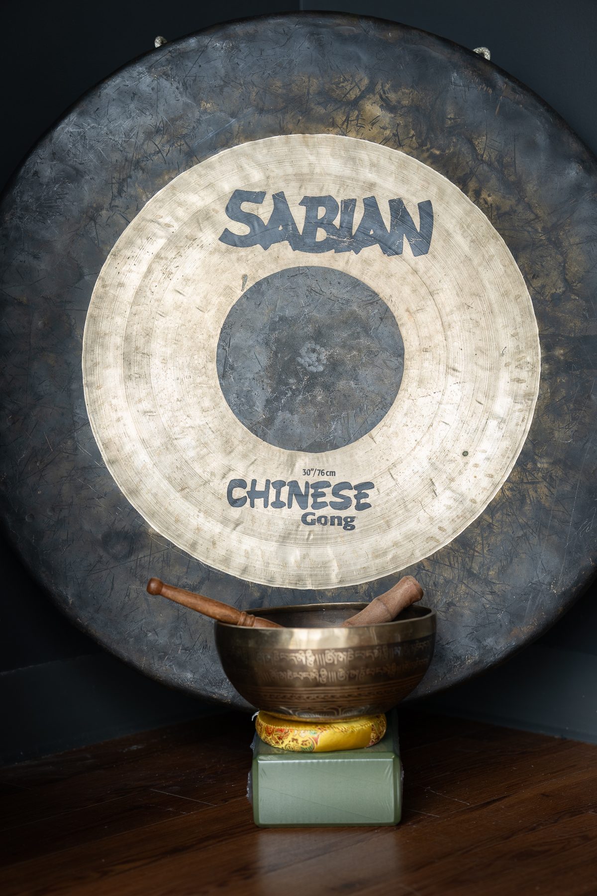 Gong in the studio lobby