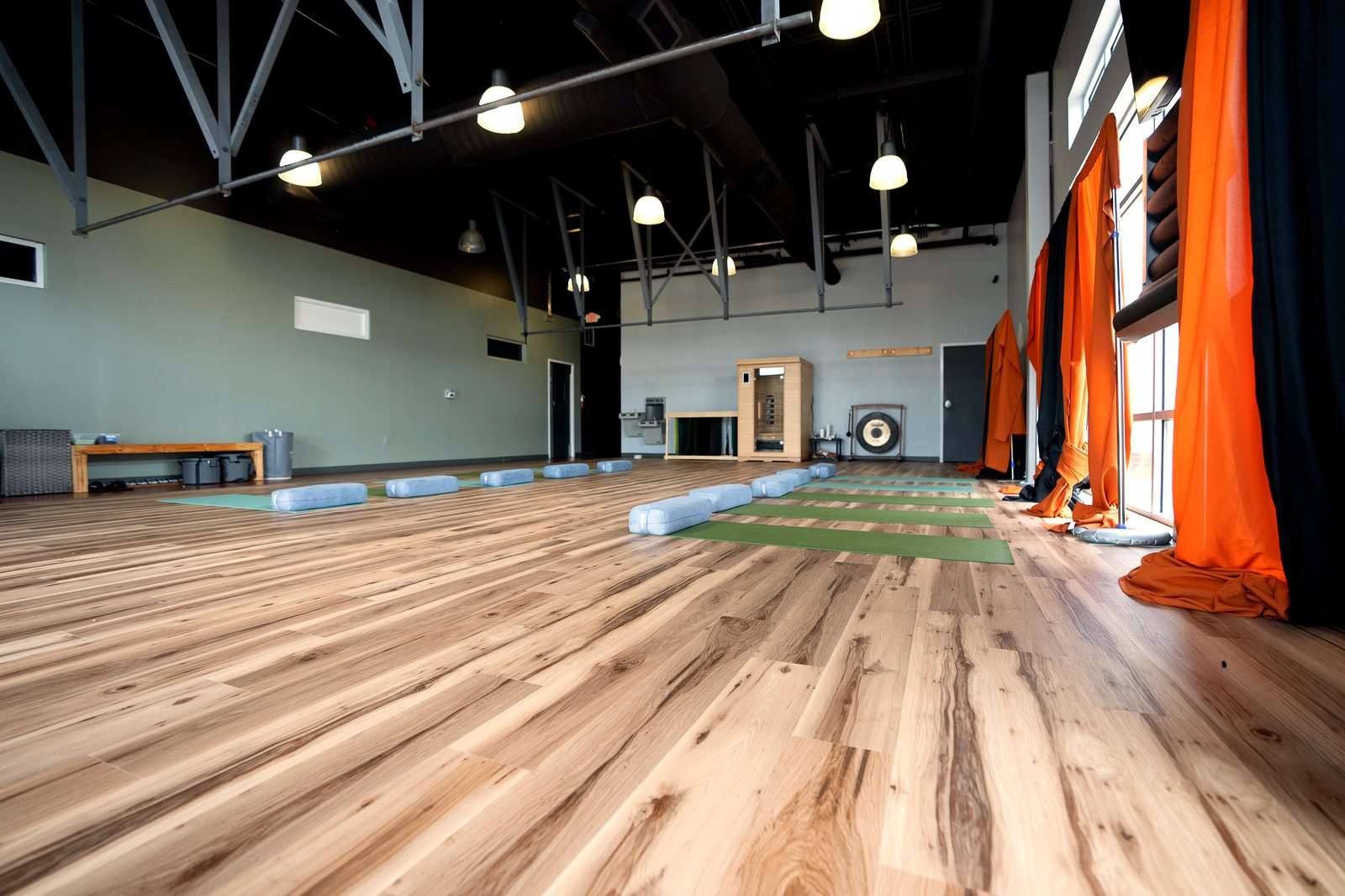 The expansive main studio